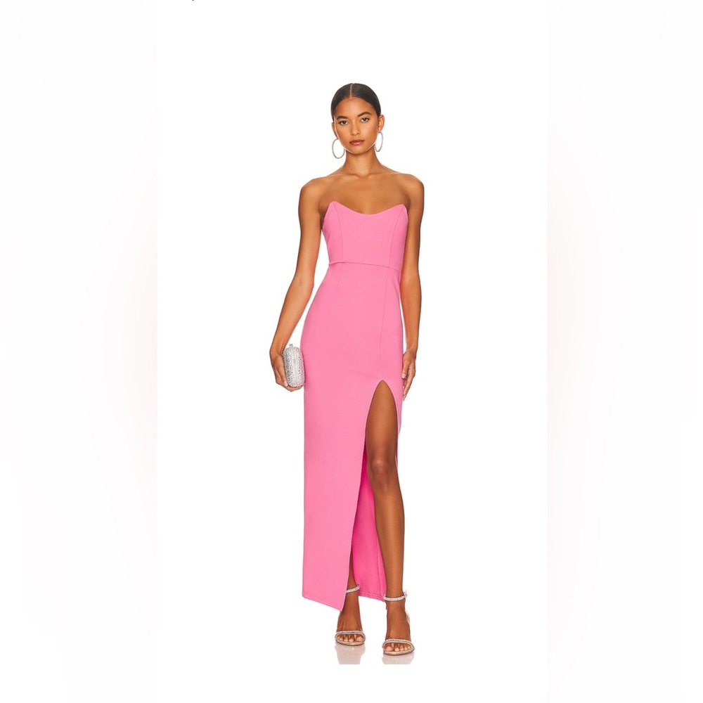 Women’s pink strapless dress. Worn once